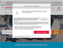 Tablet Screenshot of citroenselect.at
